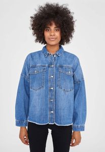 bequeme Noisy May Damen Jeans mit Baumwolle Blau