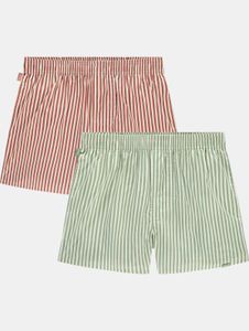 bequeme Pockies Herren Boxershorts mit Baumwolle Rot/Grün