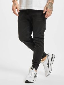 moderne 2Y Premium Herren Jeans Stretch Kordelzug Reißverschluss mit Baumwolle Schwarz