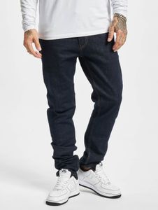 Elegantes pantalones vaqueros de hombre 2Y Premium, corte ajustado, elásticos, con bolsillos y confeccionados en algodón azul marino.