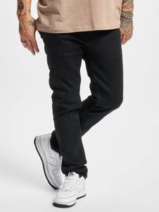 bequeme 2Y Premium Herren Jeans Slim Fit Stretch Reißverschluss mit Baumwolle Schwarz