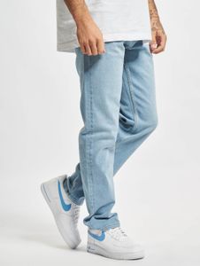 bequeme 2Y Premium Herren Jeans Straight Fit Stretch Reißverschluss mit Baumwolle Blau