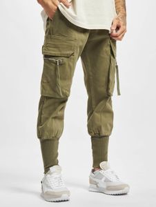lässige 2Y Premium Herren Jeans Stretch Taschen Rippbündchen mit Baumwolle Khaki