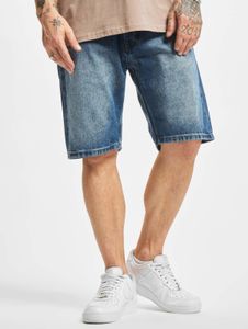 bequeme 2Y Premium Herren Shorts Slim Fit Taschen Denim mit Baumwolle Blau