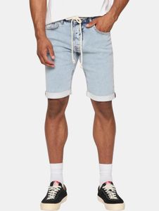 sommerliche 2Y Premium Herren Shorts Slim Fit Stretch mit Baumwolle Blau