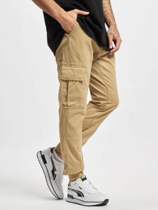 Comfortable 2Y Premium Men's Stretch Jeans with Zipper Pockets, Cotton, Beige