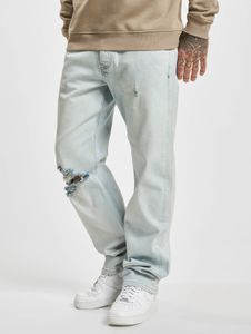 lässige 2Y Premium Herren Jeans Stretch Reißverschluss Taschen mit Baumwolle Blau