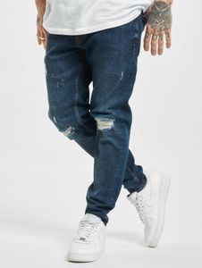 moderne 2Y Premium Herren Jeans Slim Fit Stretch Reißverschluss mit Baumwolle Blau