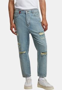 bequeme 2Y Premium Herren Jeans Slim Fit Denim mit Baumwolle Blau