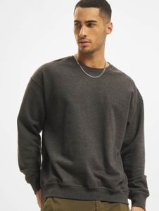 lässiges 2Y Premium Herren Sweatshirt Rippstrick Rippbündchen mit Baumwolle Grau