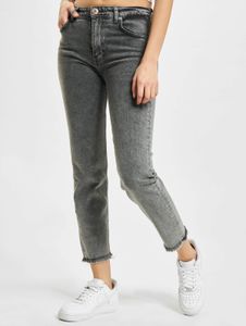 stylische 2Y Premium Damen Jeans Slim Fit Stretch Reißverschluss mit Baumwolle Grau