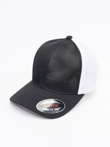 moderne Flexfit Unisex Cap Stretch Mesh Schwarz/Weiß