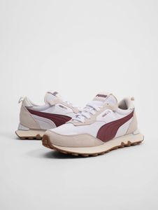 Stylish Puma unisex sneakers, white/beige/red