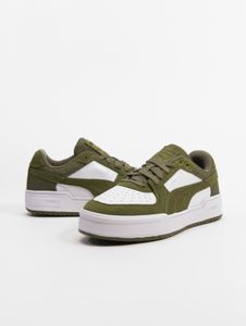 Baskets Puma modernes pour hommes, blanches et vertes