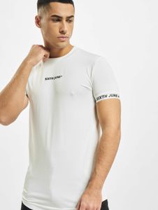 bequemes Sixth June Herren T-Shirt Stretch Weiß