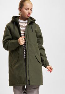 schlichte Didriksons Damen Jacke Oliv-Grün