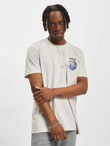 sportliches Hugo Boss Herren T-Shirt Creme-Weiß