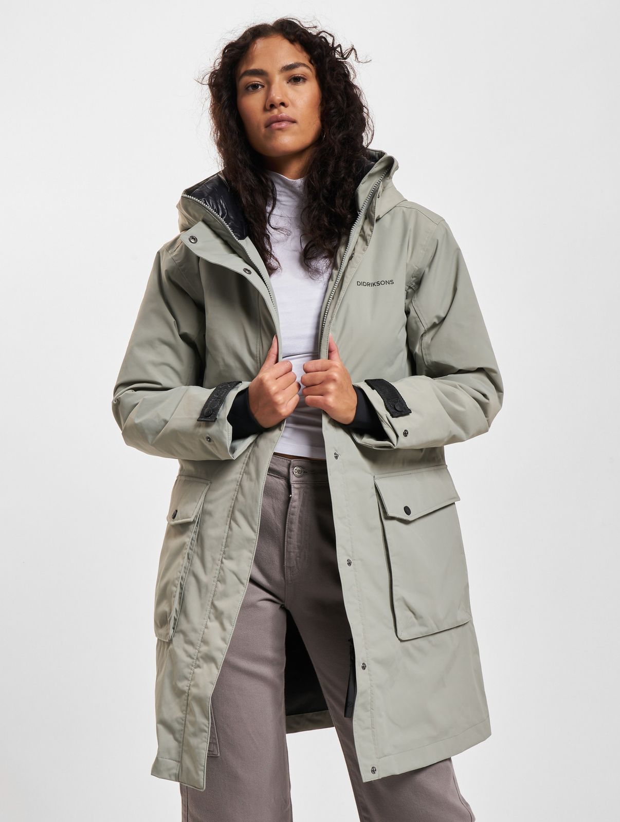 Didriksons Damen Jacke Grau