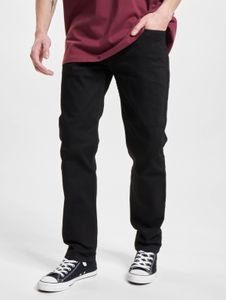 Elegantes jeans ajustados elásticos Levi's para hombre, de algodón, color negro.