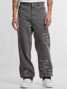 Casual Karl Kani men's jeans 275 g/m² with cotton, grey