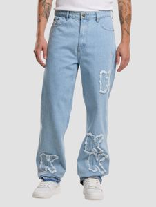 lässige Karl Kani Herren Jeans 275 g/m² mit Baumwolle Blau
