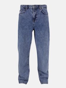 moderne Karl Kani Herren Jeans Reißverschluss Taschen mit Baumwolle Blau