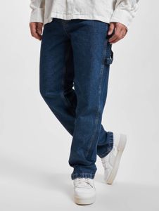 Comodi jeans da uomo Karl Kani con tasche con cerniera, in cotone, blu