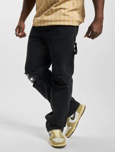bequeme Karl Kani Herren Jeans mit Baumwolle Schwarz