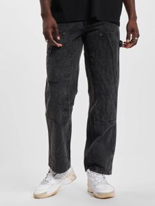 moderne Karl Kani Herren Jeans Straight Fit Taschen mit Baumwolle Schwarz
