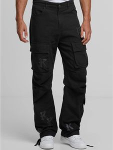moderne Karl Kani Herren Jeans mit Baumwolle Schwarz