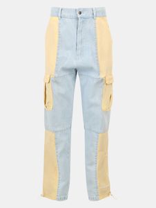 T-shirt homme moderne Karl Kani bleu clair/jaune