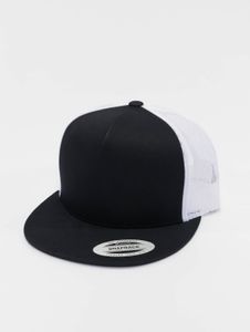 moderne Flexfit Unisex Cap Mesh 205 g/m² mit Baumwolle Schwarz/Weiß