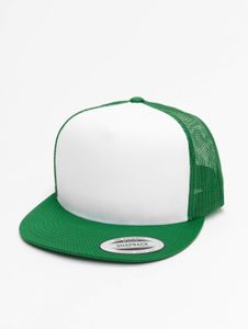 moderne Flexfit Unisex Cap Mesh 205 g/m² Grün/Weiß