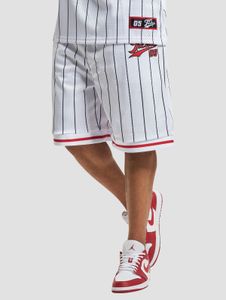bequeme Fubu Herren Shorts Weiß/Rot