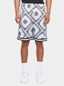 lässige Karl Kani Unisex Shorts 140 g/m² Weiß/Schwarz