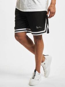 leichte Karl Kani Herren Shorts Taschen Mesh 140 g/m² Schwarz/Weiß