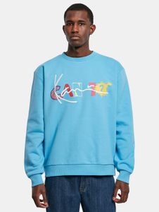 Sudadera suave para hombre Karl Kani de 400 g/m² con algodón azul
