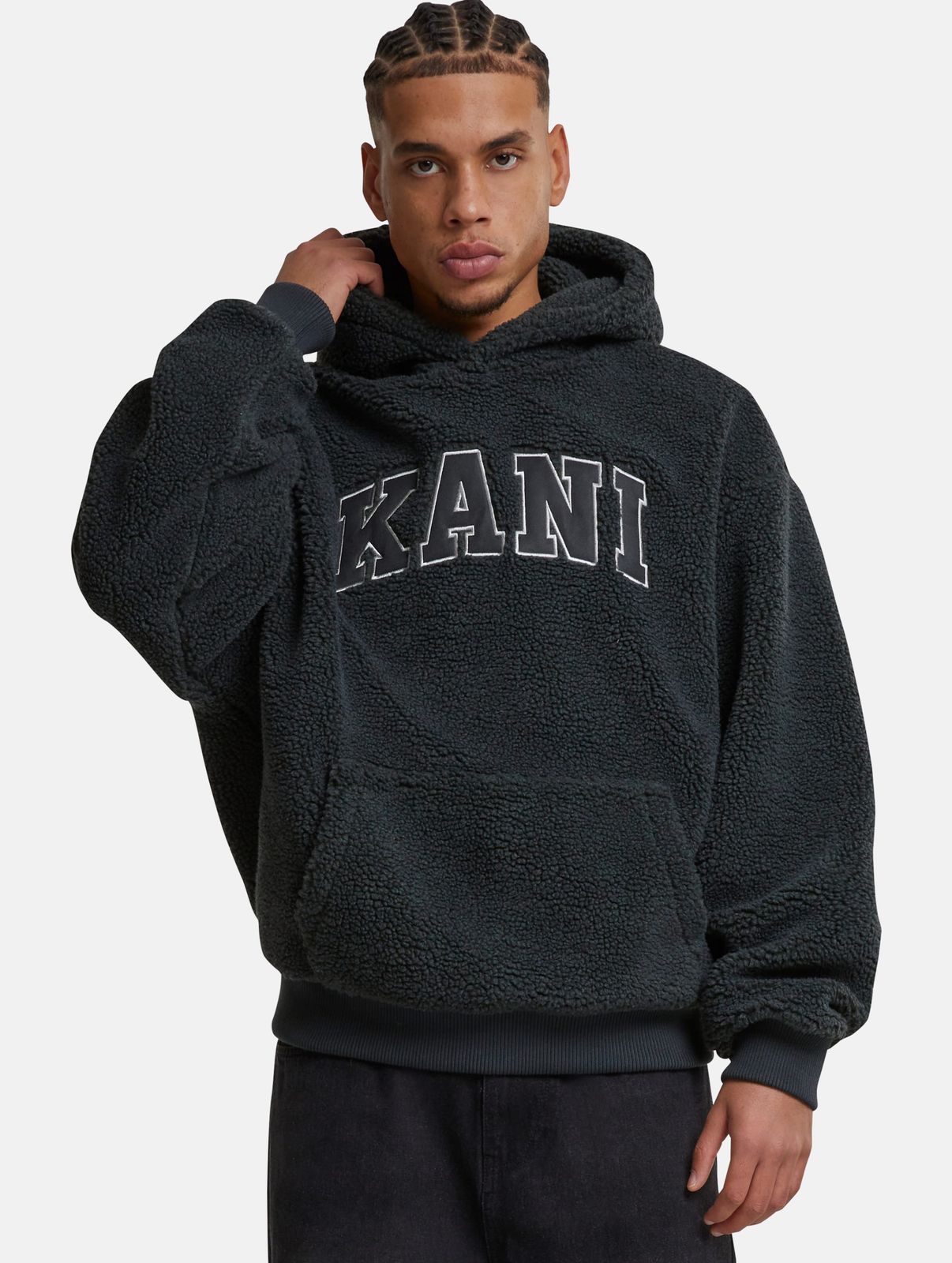 Karl Kani Herren Hoodie Grau 420 g/m²