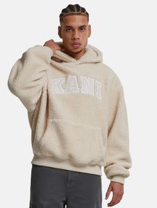 Comfortable Karl Kani men's hoodie, 420 g/m², beige