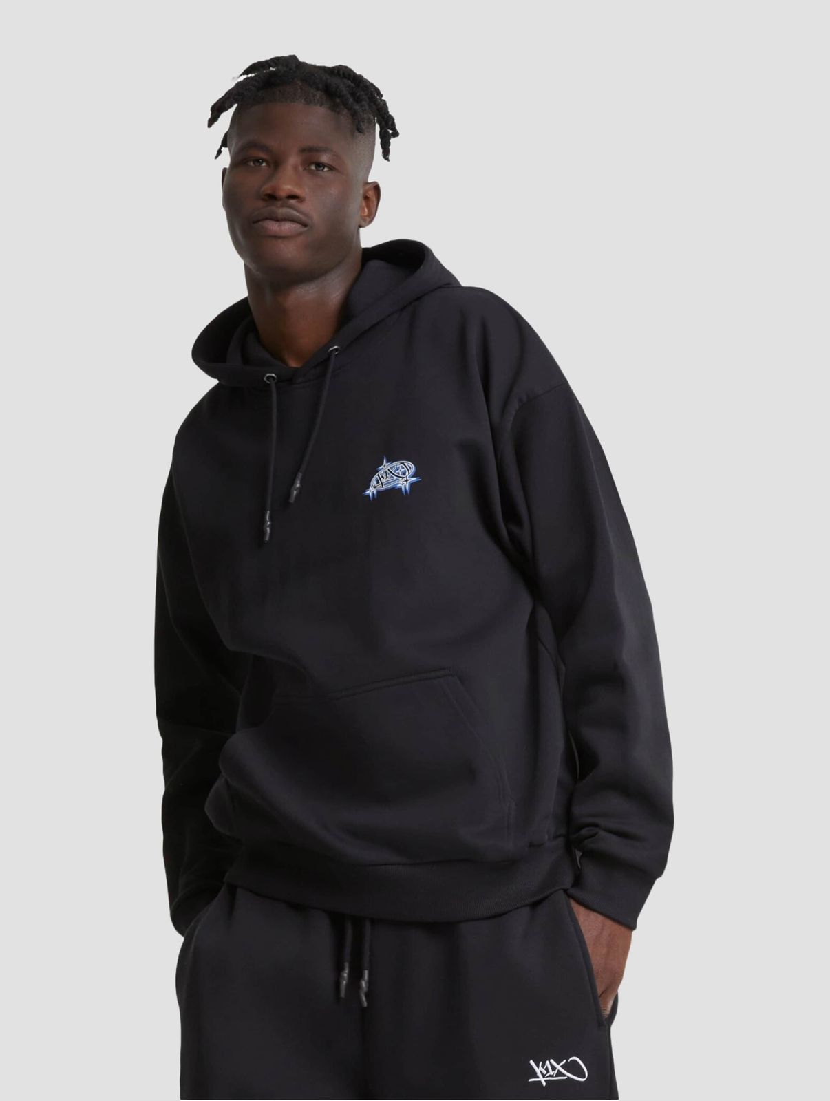 K1X Herren Hoodie mit Baumwolle Schwarz