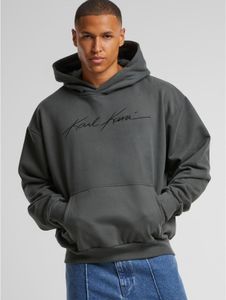 Comoda felpa con cappuccio da uomo Karl Kani in cotone, nera