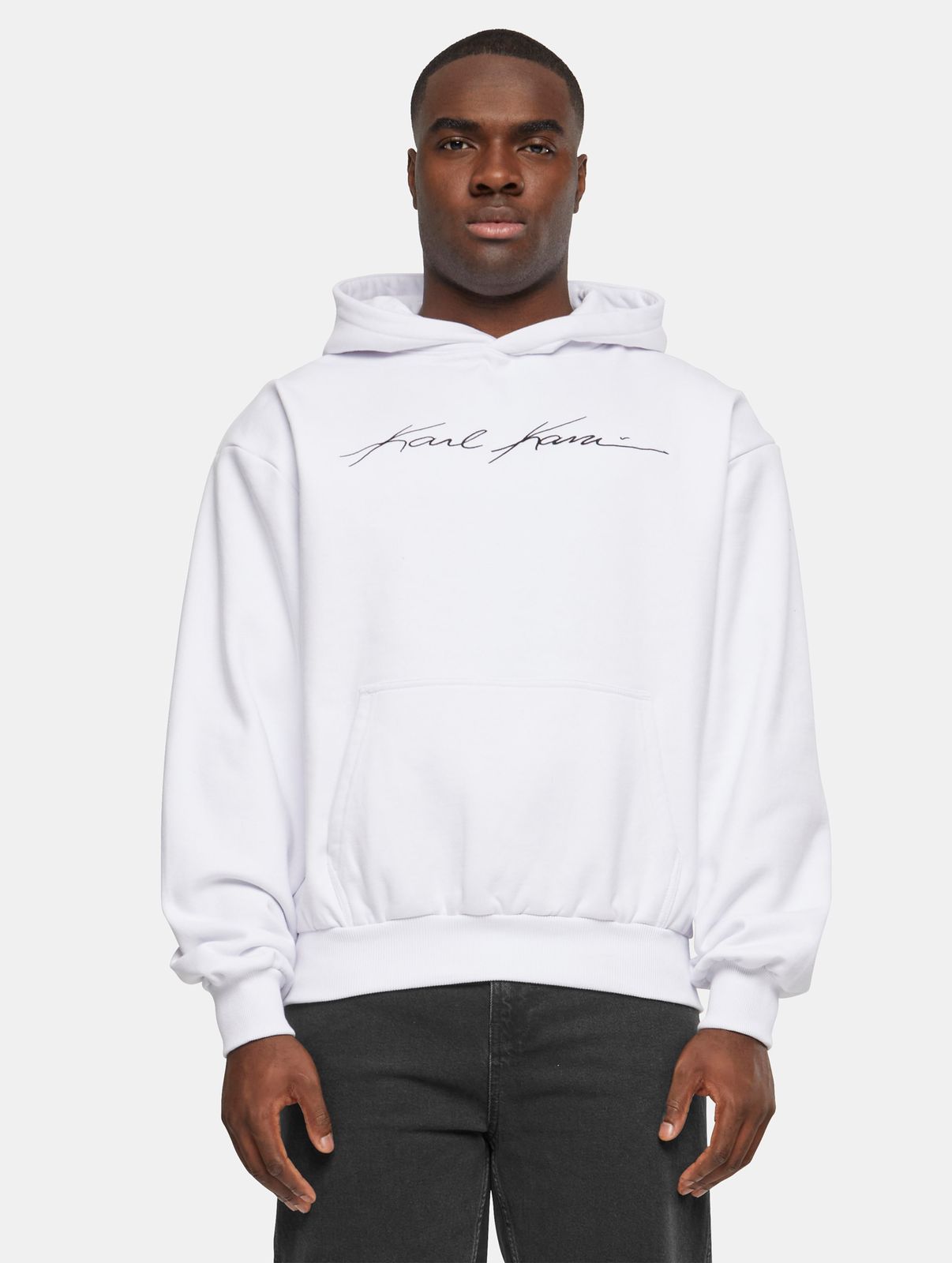 Karl Kani Herren Hoodie aus Baumwolle Weiß