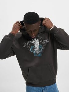 weicher Sean John Herren Hoodie Kordelzug Rippbündchen mit Baumwolle Schwarz