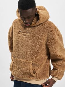 Sudadera informal con capucha y cordón ajustable para hombre de Sean John, color beige.