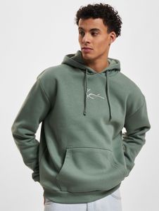 bequemer Karl Kani Herren Hoodie große Kapuze Kordelzug 350 g/m² mit Baumwolle Grün