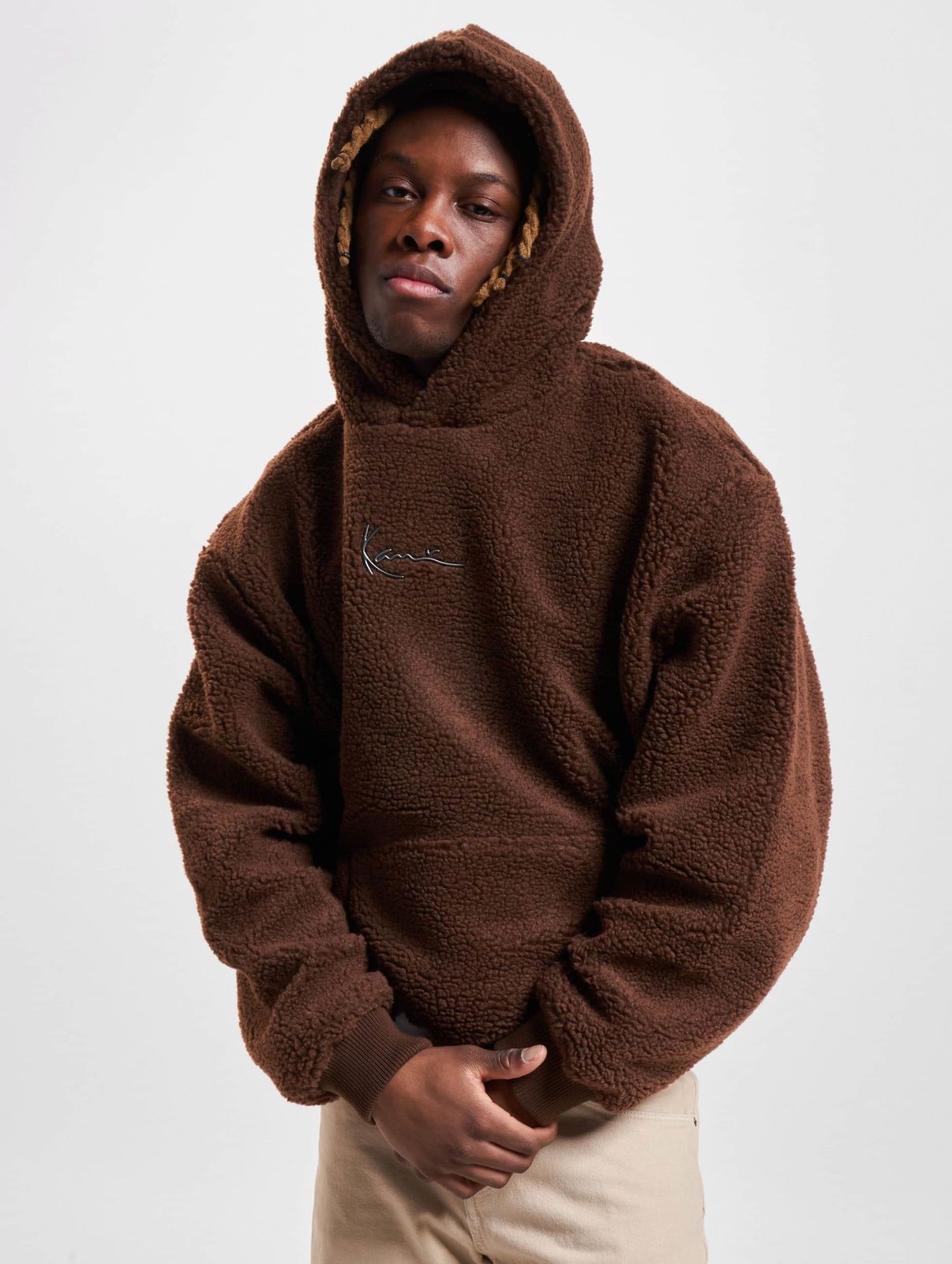 Karl Kani Herren Hoodie Braun