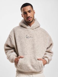 bequemer Karl Kani Herren Hoodie Kapuze 420 g/m² Ecru-Weiß