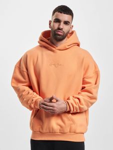 lässiger Sean John Herren Hoodie Kordelzug Rippbündchen mit Baumwolle Orange