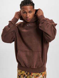 Comfortable Karl Kani men's hoodie, 500 g/m², cotton, brown