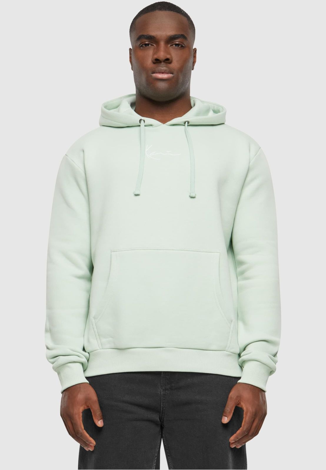 Karl Kani Herren Hoodie Baumwolle Pastell-Grün